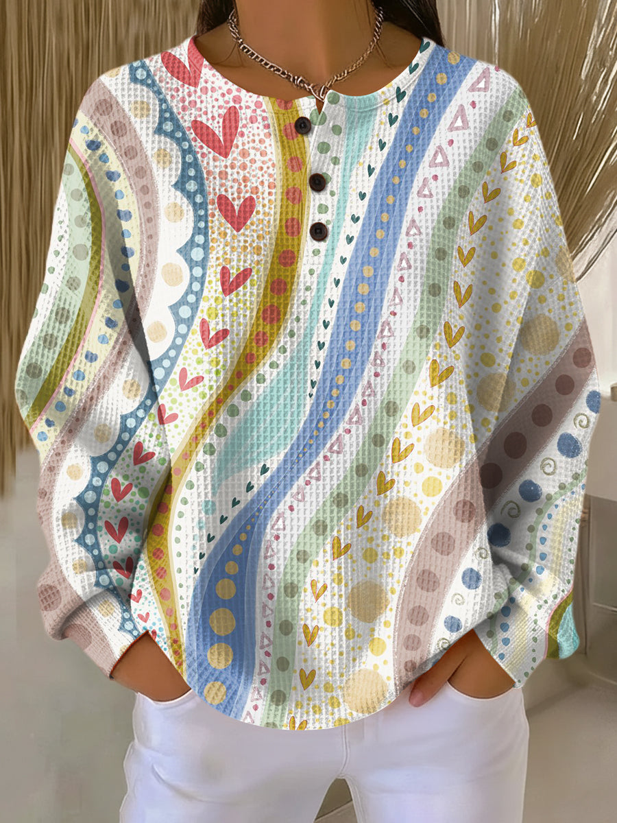 Luna | カラフルなストライプ柄セーター