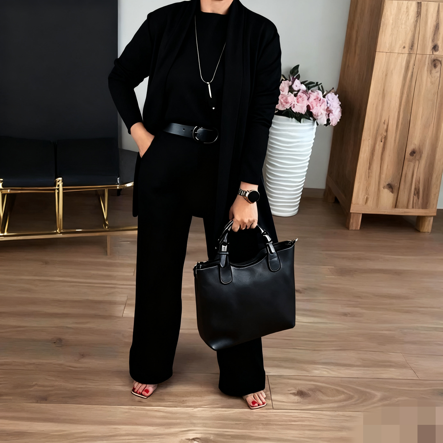 Charmaine - エレガントカジュアルの3ピースセット