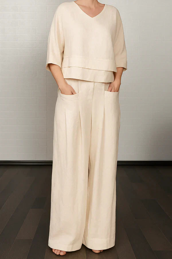 Milana - エレガントカジュアルツーピースセット