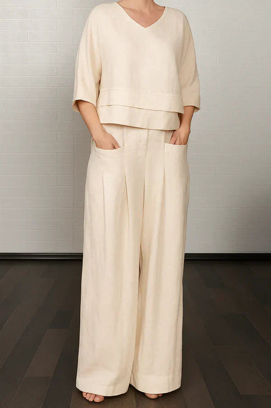 Milana - エレガントカジュアルツーピースセット