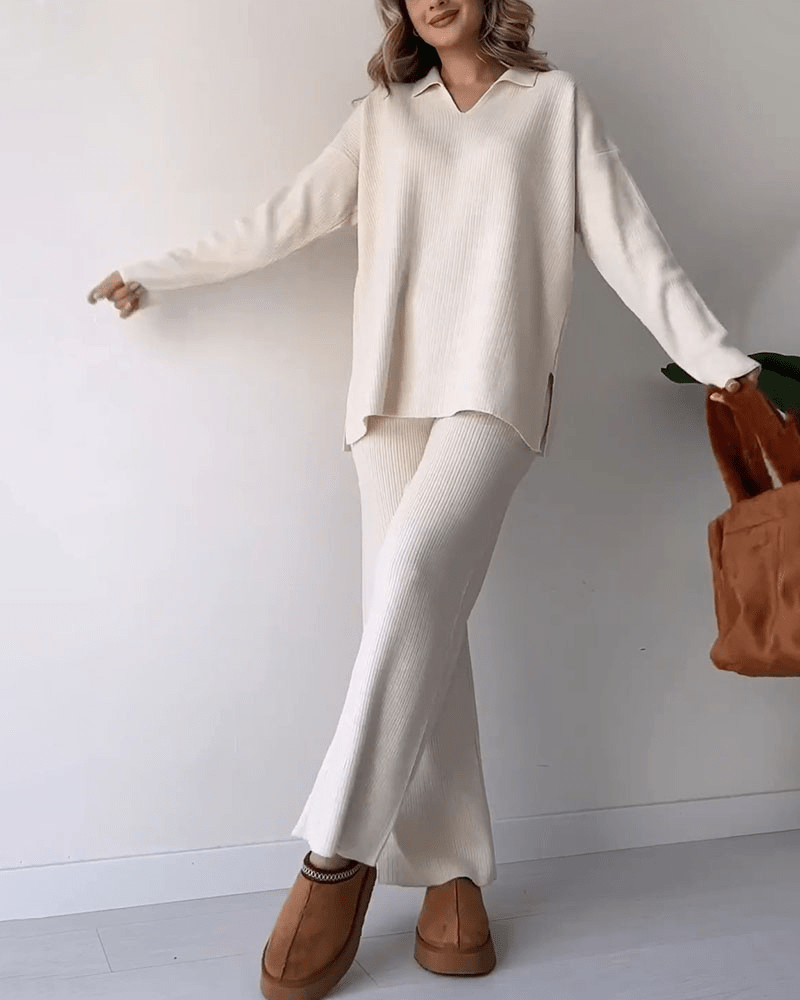 Aislene - エレガントカジュアルツーピースセット