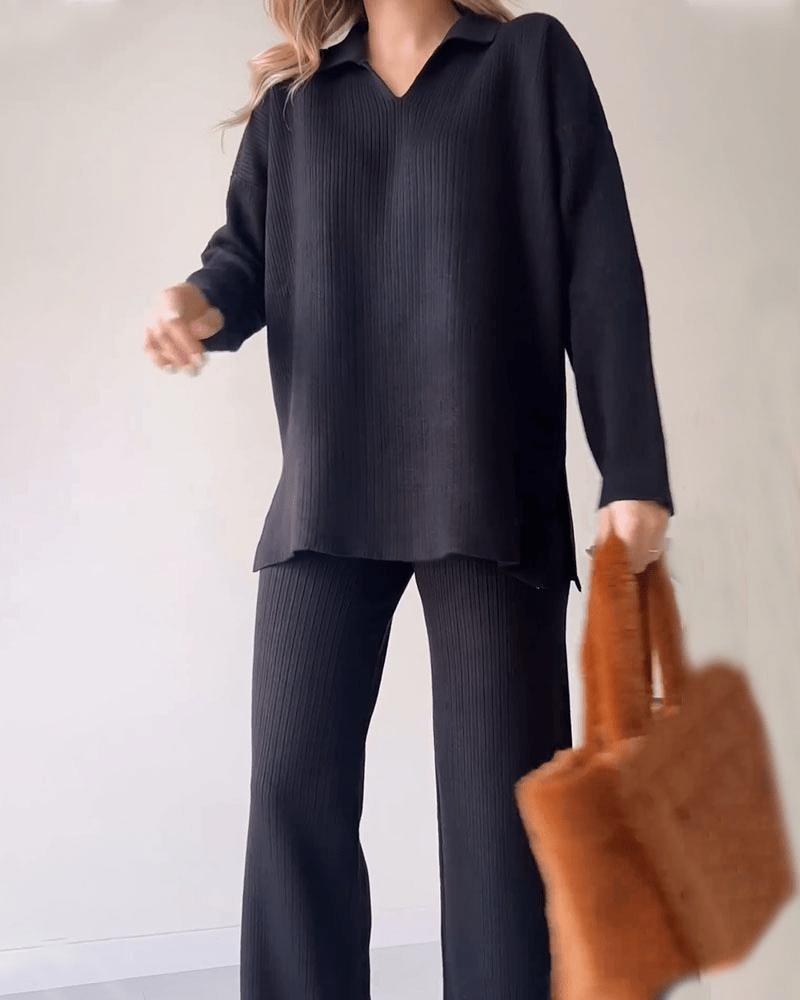 Aislene - エレガントカジュアルツーピースセット